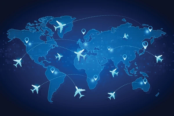 Global operations map